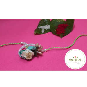 Pearl Floral Rakhi