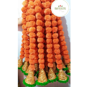 Marigold Wall Hanging with Gota & Pom Pom