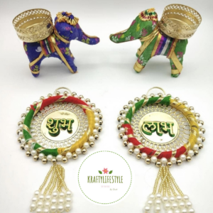 Bangle Shubh Labh with Elephant Diya