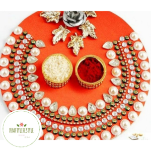 Pearl pooja thali