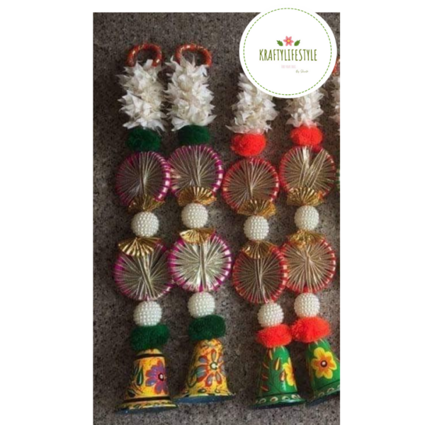 Mogra with Bell Wall Hanging