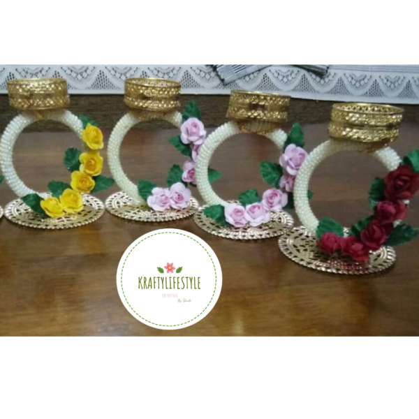 Pearl Bangle Stand Diya