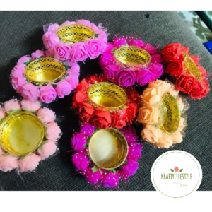 Foam Flower Diya