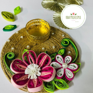 Rope and quilling diya