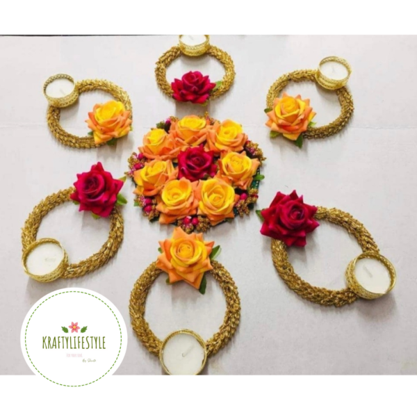 Rose Tealight Rangoli - Image 6