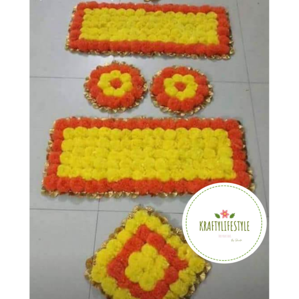 Marigold Rangoli Set