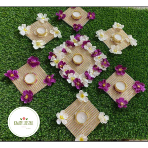 Jute with Flowers Rangoli