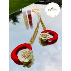 Red Circular Lumba Rakhi