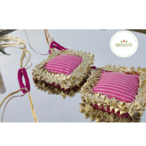 Pink Pillow Rakhi Set