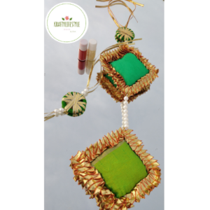 Shades of Green Rakhi Set