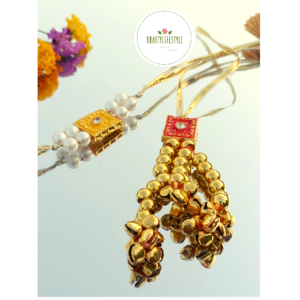 Square Yellow & Red Rakhi Set