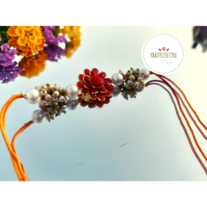 Red Flower Rakhi