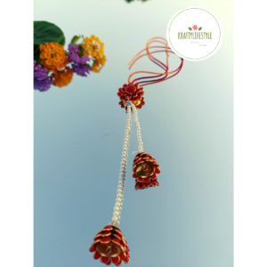 Red Flower Lumba Rakhi