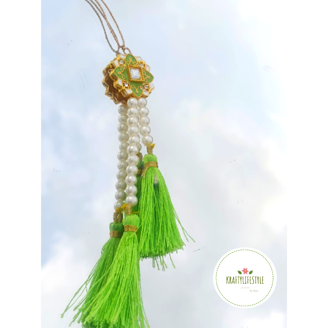 Green Tassel Lumba Rakhi