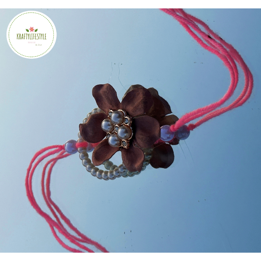 Pink Flower Rakhi